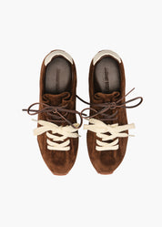 Bunny Men Cacao Brown Leather Trainers
