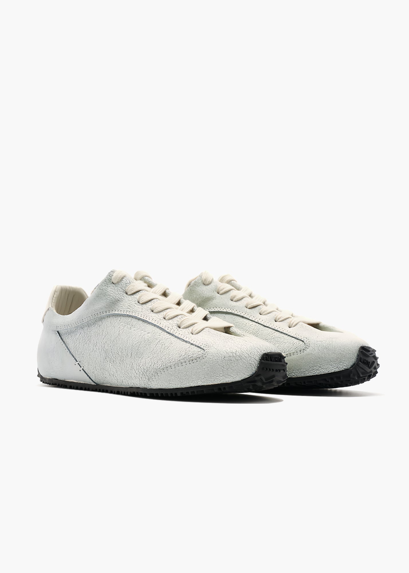 Bunny Men Eggshell White Leather Trainers